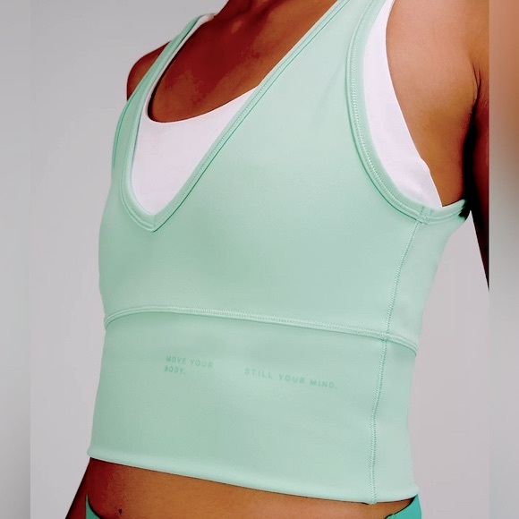 Lululemon Power Pivot Everlux Tank Top Wild Mint - Size 6 - Picture 5 of 8